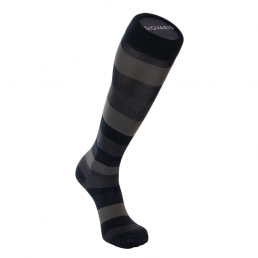 Black stripped compression sock