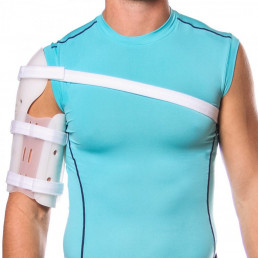 Man with arm splint